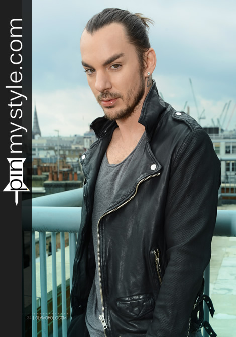 Shannon Leto Mens Black Leather Cool Biker Style Jacket Outfit