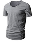 Mens Gray T Shirt by H2H