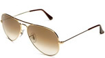 Gold Brown Ray Ban Aviators RB3025