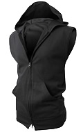 Women's Hoody Zip Up Jacket Vest by H2H