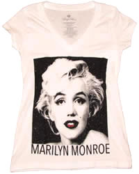 Marilyn Monroe Black and White Graphic Tee